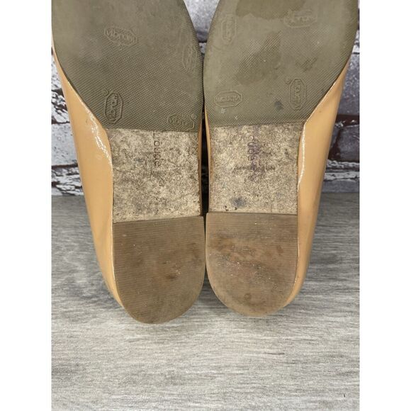 LARROUDE Vibram Nude Patent Leather Mary Jane Flats Shoes Women’s Sz 5M US/35EU - Picture 13 of 16